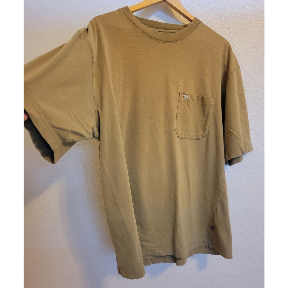 Abercrombie & Fitch Men's Tan T-Shirt Size XL WORN IN